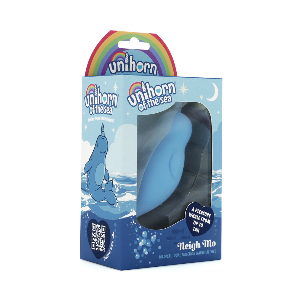 Creative Conceptions - Unihorn of the Sea Neigh Mo The Narwhal Blue - Vibrators - Silicone