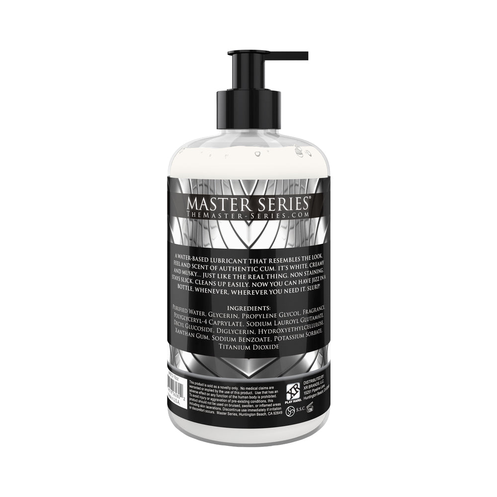 XR Brands - Master Series Jizz Cum-Scented Water-Based Lube 16 oz. - Lubricants, Creams & Glides