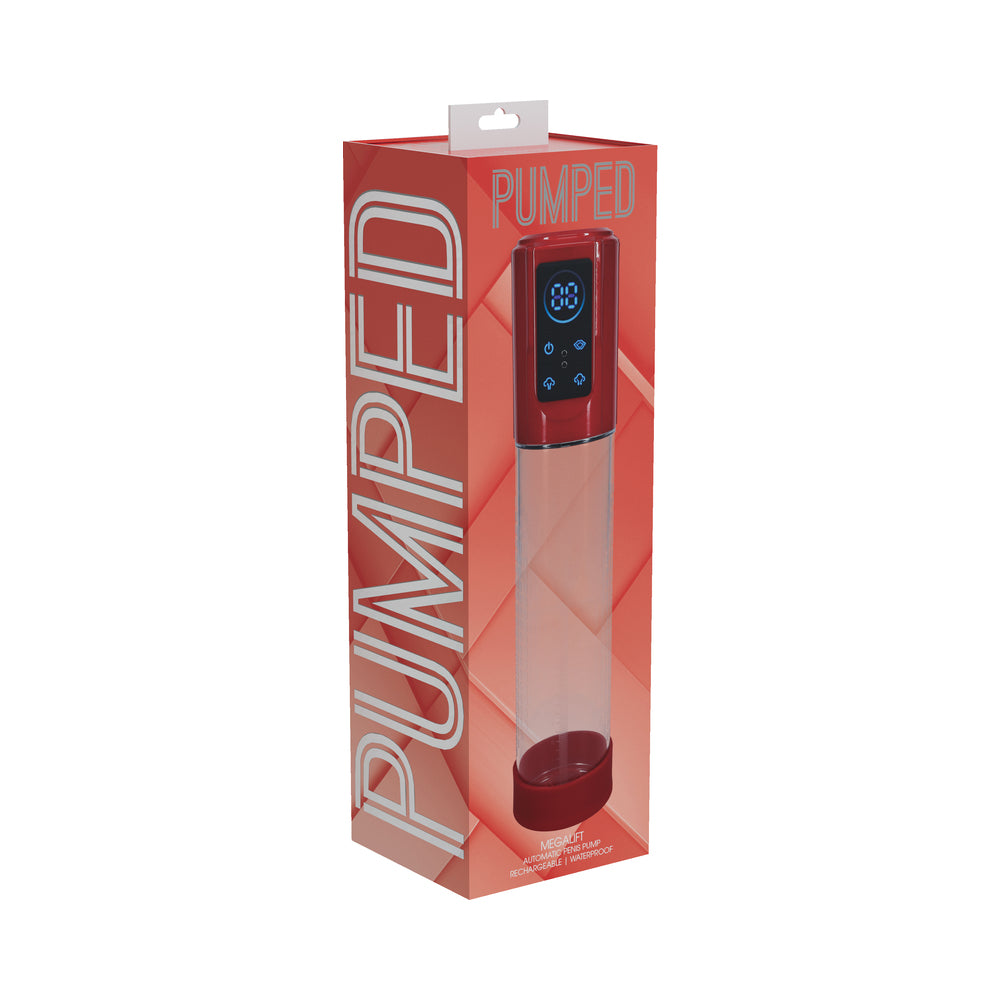 Shots - PUMPED MegaLift Automatic Waterproof Metallic Red - Pumps & Enlargers - ABS
