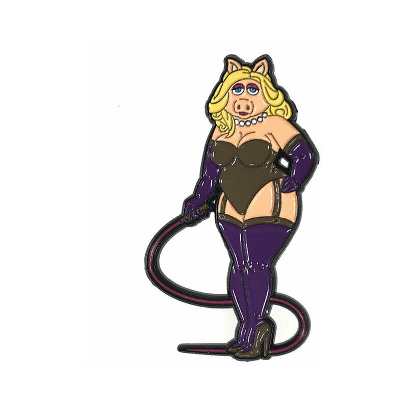 Geeky & Kinky - Geeky & Kinky Mistress Swine Enamel Pin - Novelties & Games - Metal
