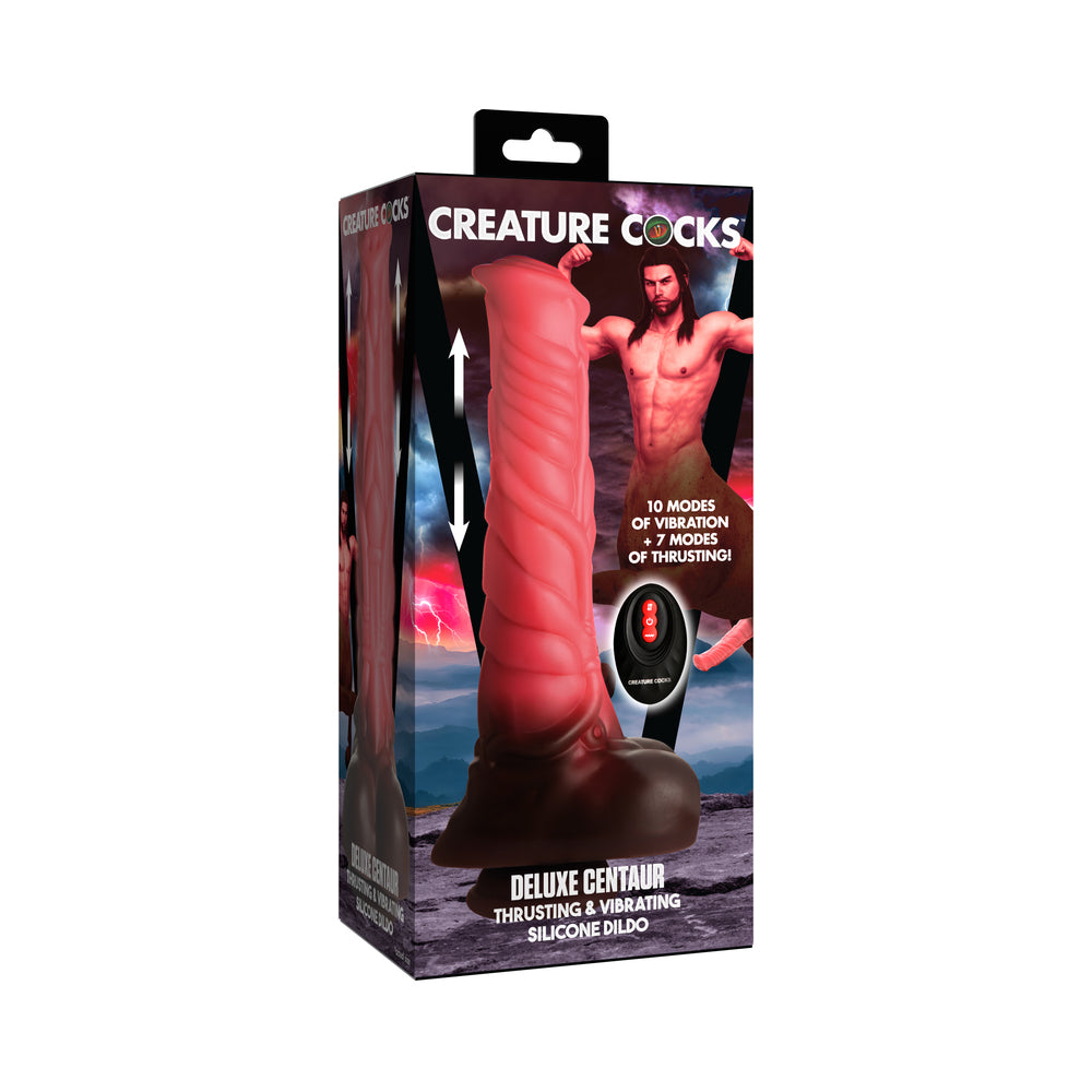 XR Brands - Creature Cocks Centaur Thrusting & Vibrating Silicone Dildo with Remote Control - Dildos - Silicone