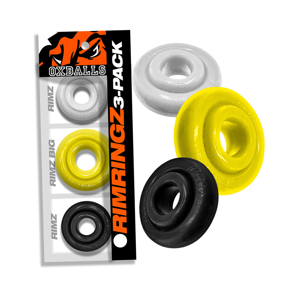 Oxballs - Oxballs Rimringz Multi Size 3-Pack Shockwave - Cockrings