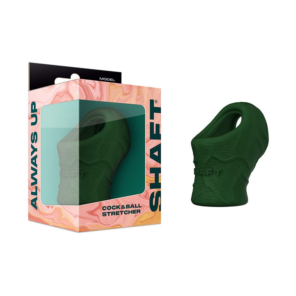 Shaft - Shaft Model P: Cock & Ball Stretcher Green - Cockrings - Silicone