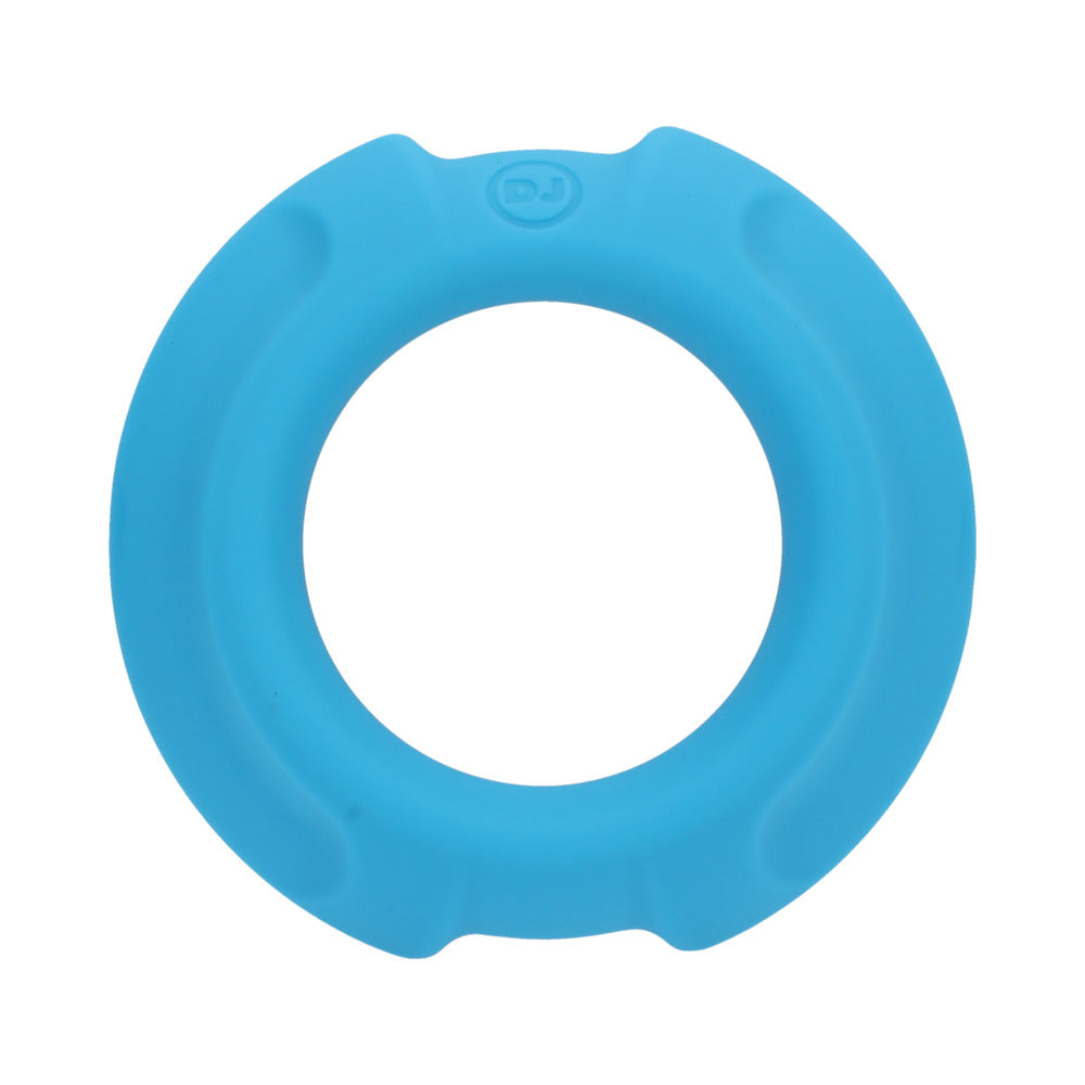 Doc Johnson - OptiMALE FlexiSteel Silicone, Metal Core Cock Ring 35 mm Blue - Cockrings - Silicone