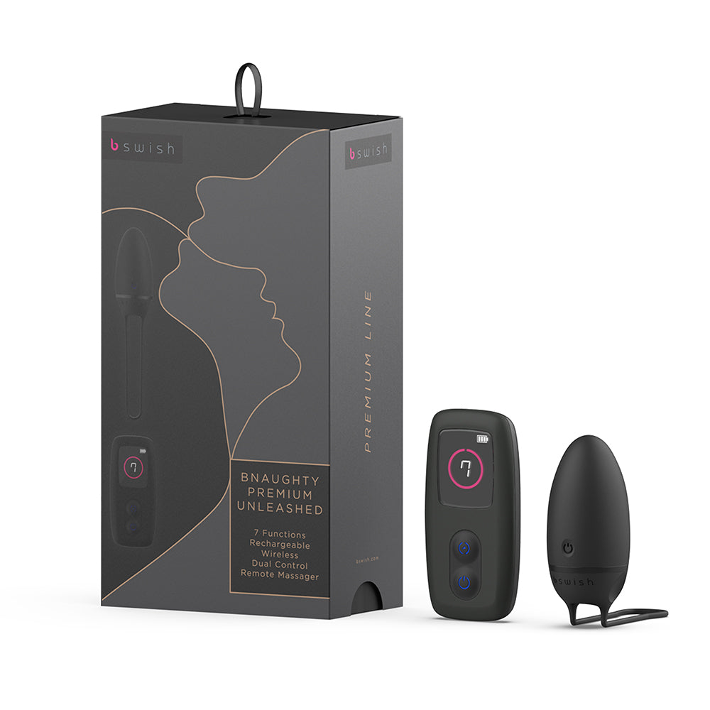 B Swish - B Swish Bnaughty Premium Unleashed Vibrator Black - Vibrators - Silicone