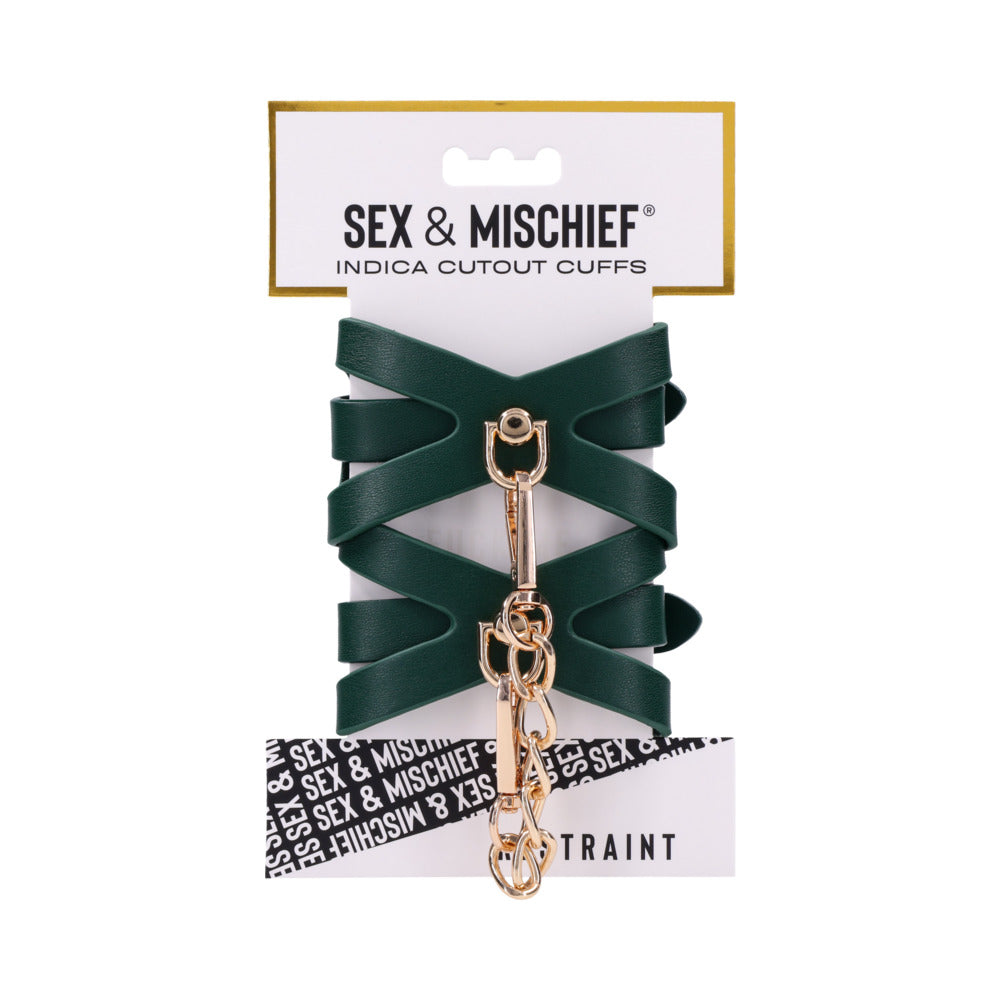 Sportsheets - Sportsheets Sex & Mischief Indica Cutout Cuffs - Bondage & Fetish Toys