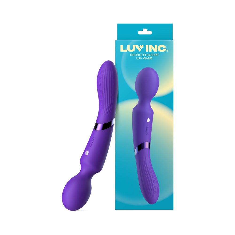 Luv Inc. - Luv Inc De39: Double-Ended Luv Wand Dark Purple - Vibrators - Silicone