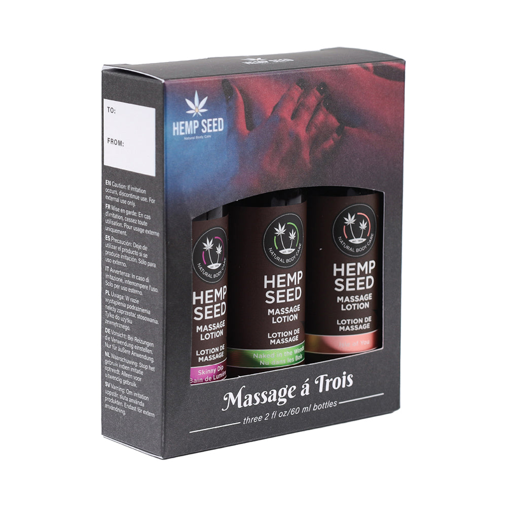 Earthly Body - Earthly Body Gift Set Massage A Trois: Isle of You, Skinny Dip, Naked in the Woods - Lubricants, Creams & Glides - Cream