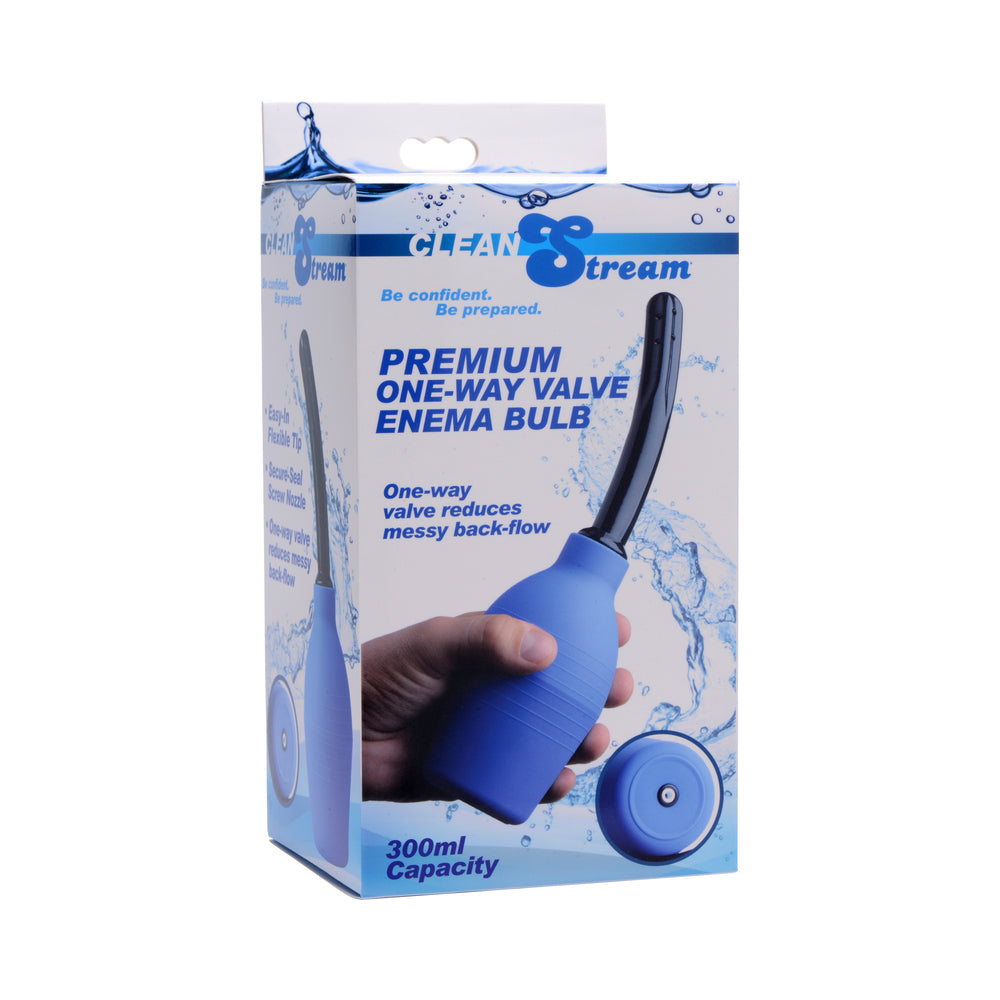 XR Brands - CleanStream Premium One-Way Valve Enema Bulb - Sexual Wellness - PVC