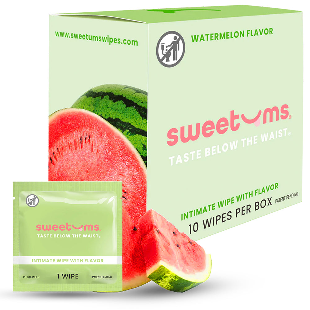 Sweetums - Sweetums Intimate Wipes Watermelon Flavor 10-Pack - Sexual Wellness