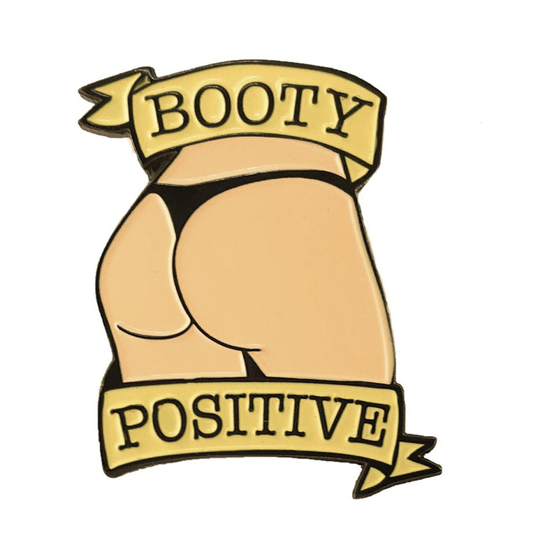 Geeky & Kinky - Geeky & Kinky Booty Positive (Vanilla) Enamel Pin - Novelties & Games - Metal