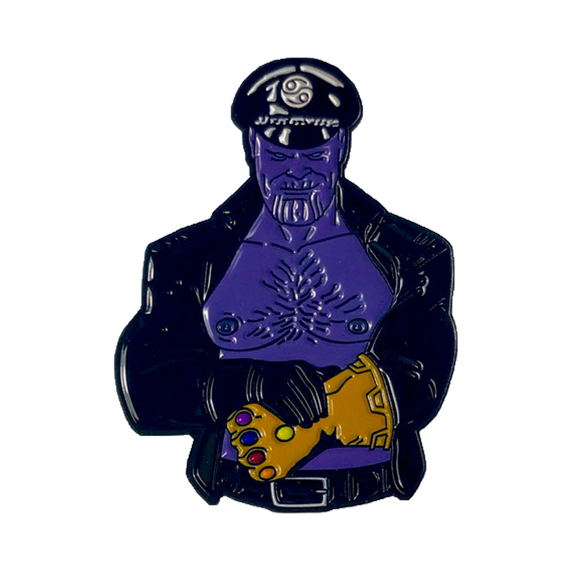 Geeky & Kinky - Geeky & Kinky Mad Titan Leather Daddy Enamel Pin - Novelties & Games - Metal