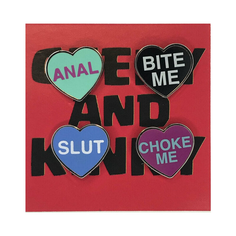 Geeky & Kinky - Geeky & Kinky Kinky Hearts Series 1 Enamel Pins - Novelties & Games - Metal