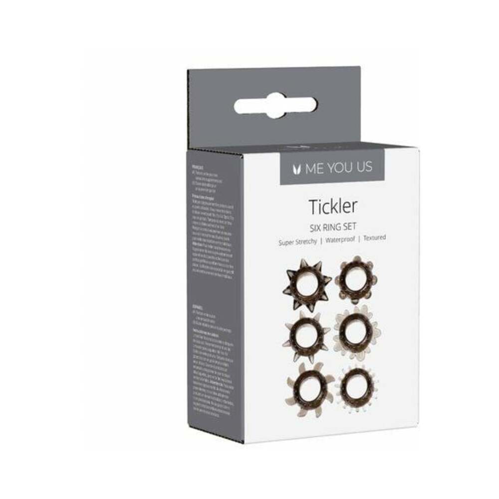 Me You Us - Me You Us Tickler Set Textured Ring Smoke - Cockrings - TPE/TPR/Elastomers