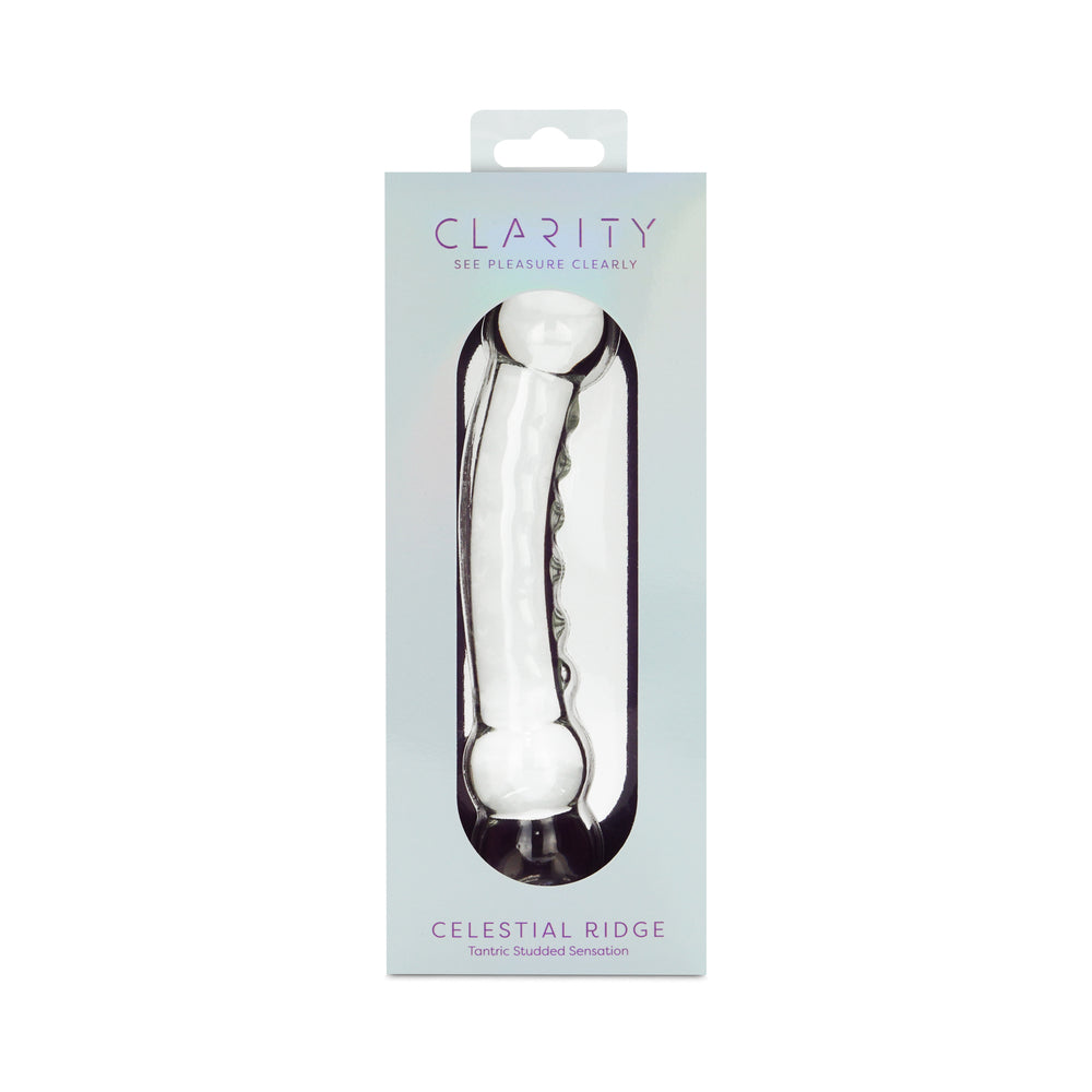 Creative Conceptions - Clarity Celestial Ridge Glass Dildo - Dildos