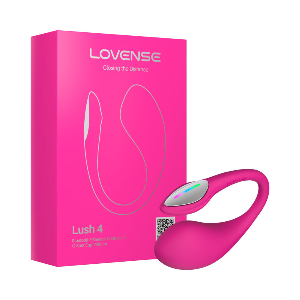 Lovense - Lovense Lush 4 Bluetooth Remote-Controlled Egg Vibrator - Vibrators - Silicone