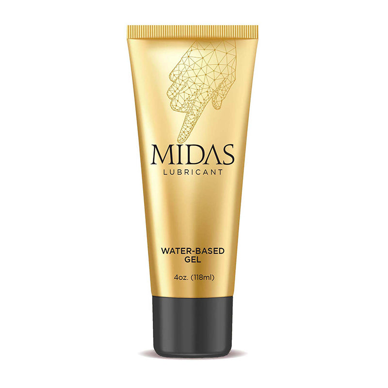 Little Genie - Midas Water-Based Gel Lubricant 4 oz. - Lubricants, Creams & Glides - Gel