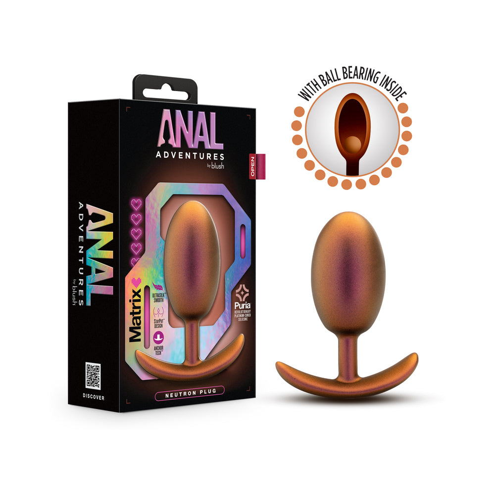 Blush - Anal Adventures Matrix Neutron Plug Cosmic Copper - Anal Toys & Stimulators - Silicone