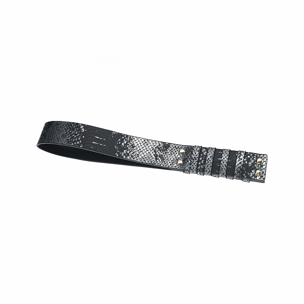 Shots - Ouch! International Florence Collection Paddle Black - Bondage & Fetish Toys - Leather