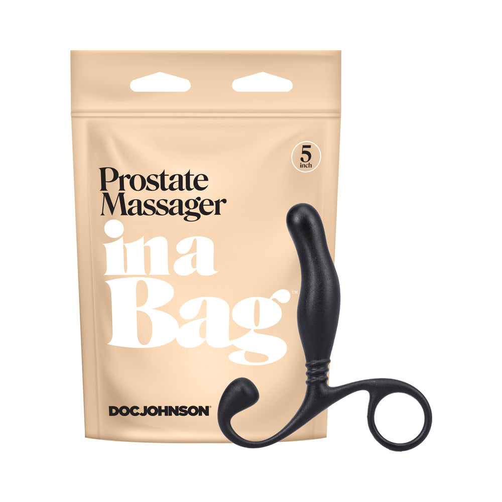 Doc Johnson - In A Bag Prostate Massager Black - Anal Toys & Stimulators - ABS