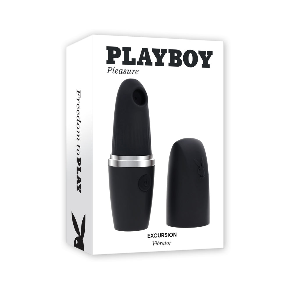 Playboy - Playboy Excursion Rechargeable Suction Vibe Silicone 2AM - Vibrators - Silicone