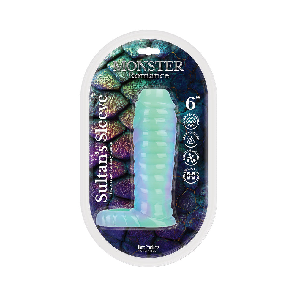 Hott Products - Monster Romance Sultans Sleeve Penis Sleeve with Scrotum Strap - Penis Extension & Sleeves