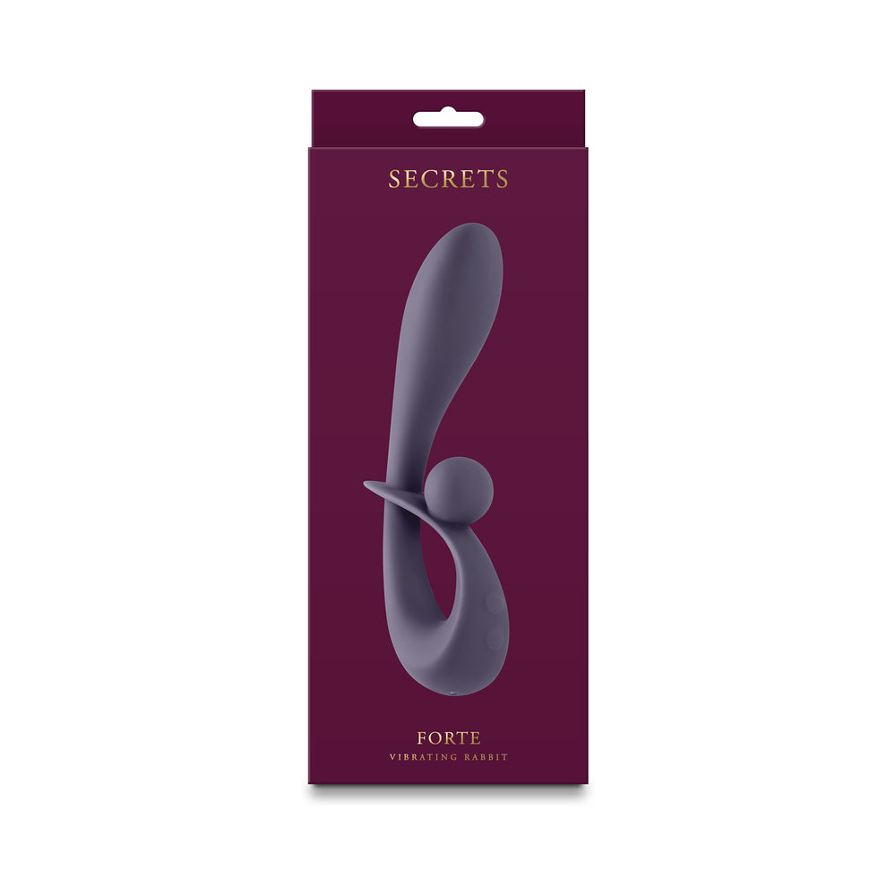 NS Novelties - Secrets Forte Vibrating Rabbit Gray - Vibrators - Silicone