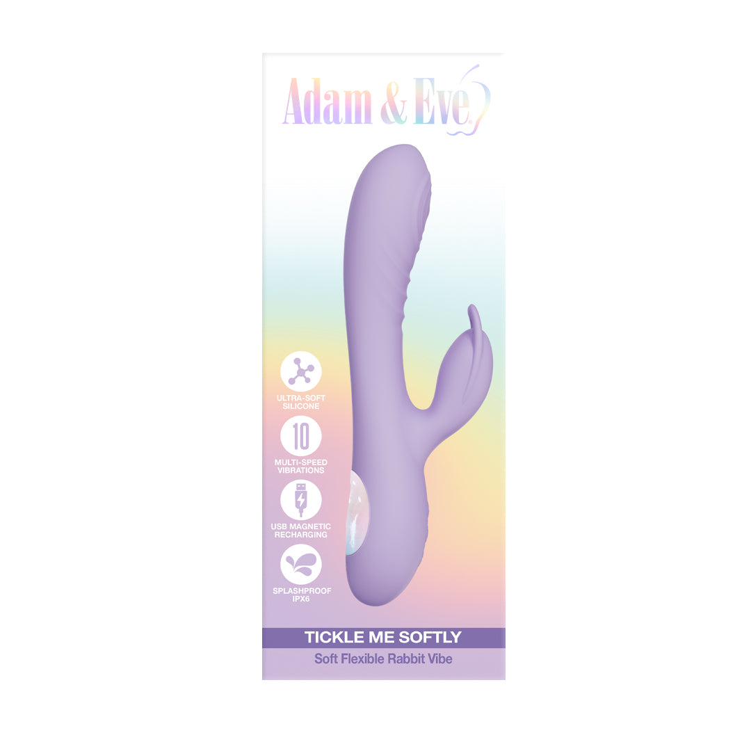 Adam & Eve - Adam & Eve Tickle Me Softly Soft Flexible Rabbit Vibe - Vibrators