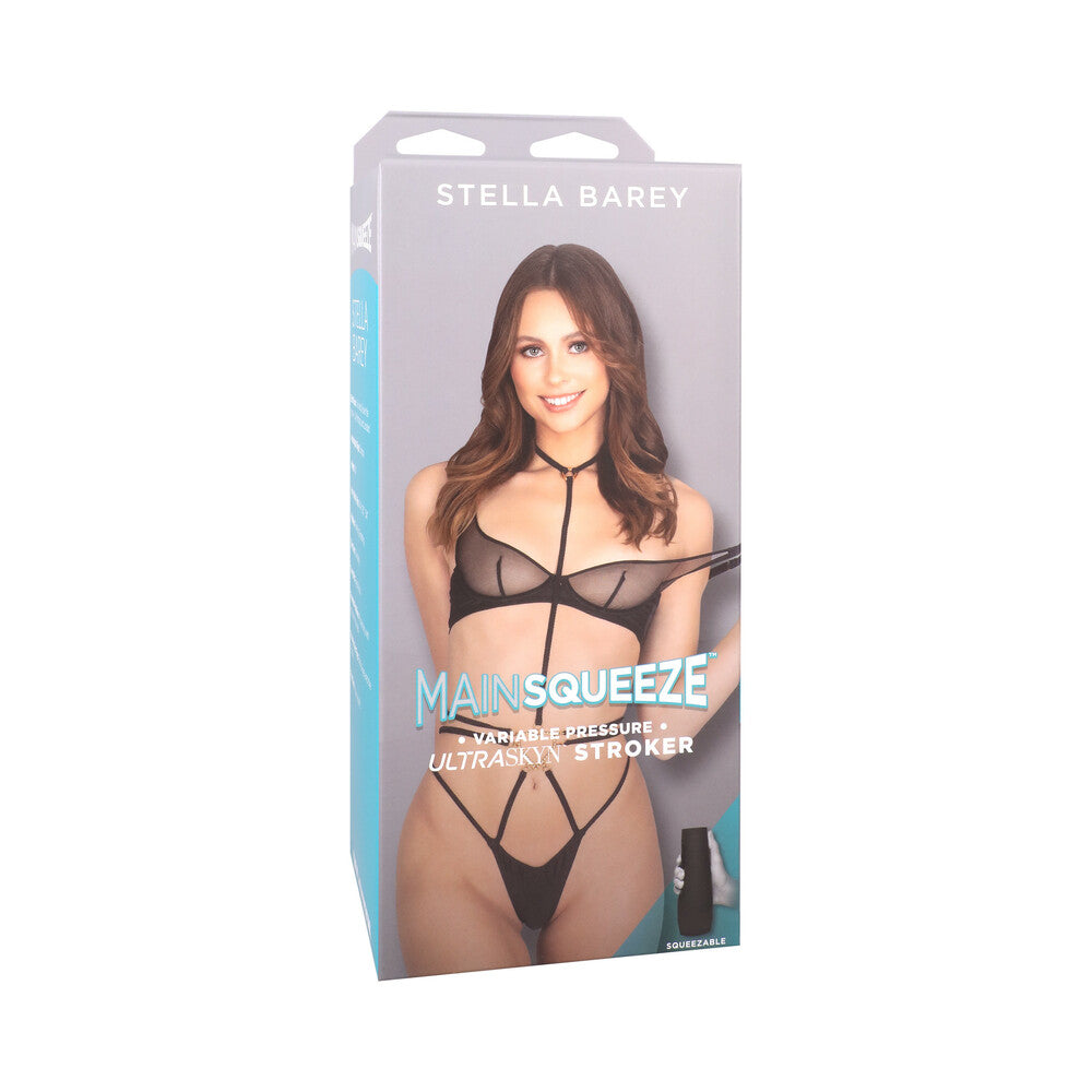 Doc Johnson - Main Squeeze Stella Barey ULTRASKYN Stroker Pussy Vanilla - Masturbation Aids for Males - TPE/TPR/Elastomers