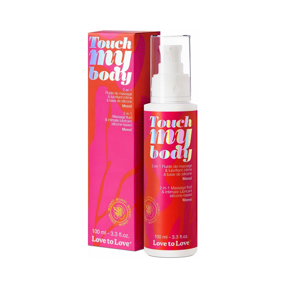 Lovely Planet - Love to Love Touch My Body 2-in-1 Massage Fluid & Intimate Lubricant Monoi 3.3 oz. - Lubricants, Creams & Glides