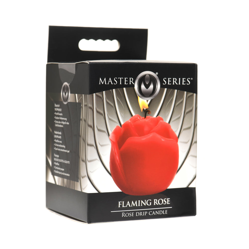 XR Brands - Master Series Flaming Rose Drip Candle - General - Wax
