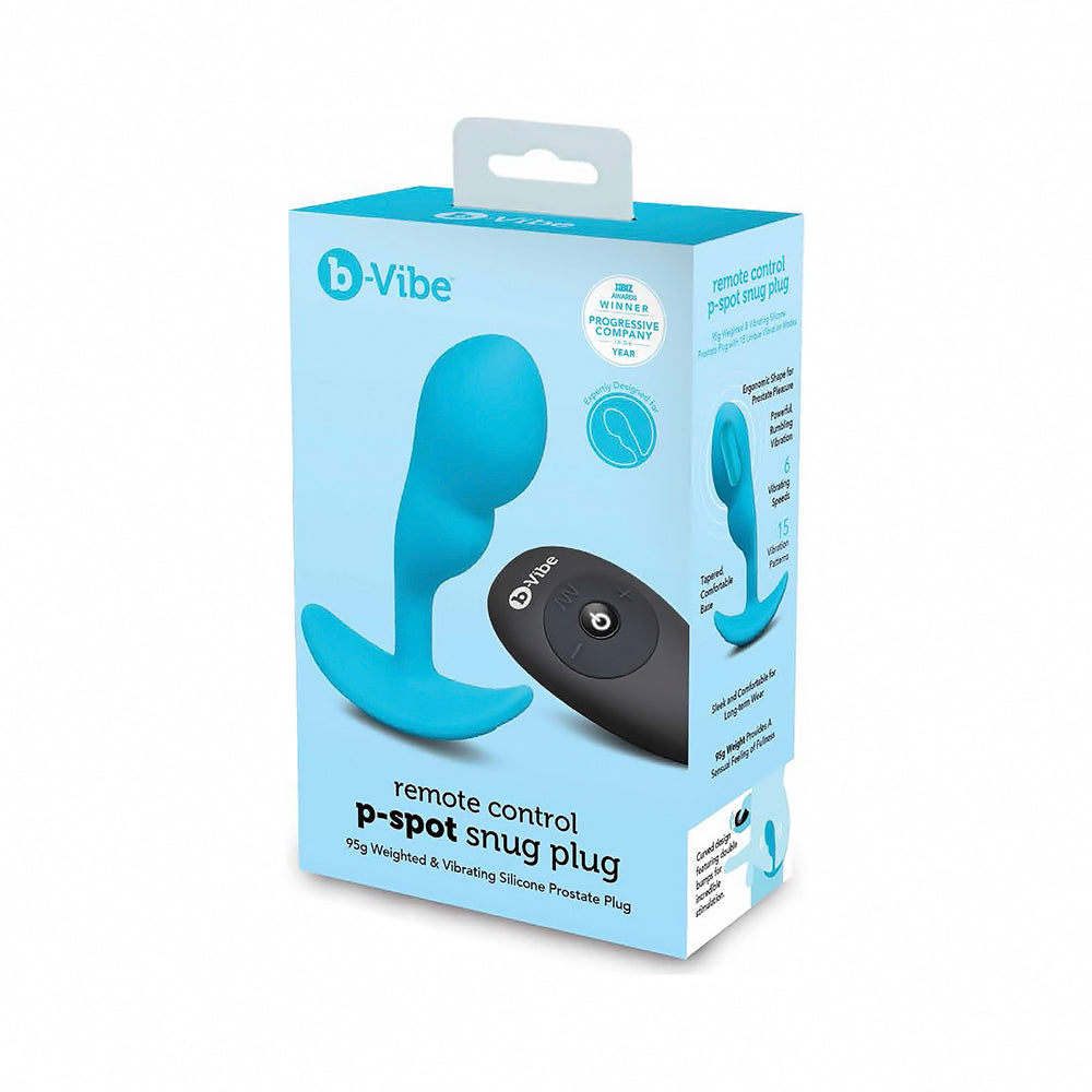 b-Vibe - b-Vibe Vibrating P-Spot Snug Plug Small with Rechargeable Remote Control - Anal Toys & Stimulators - Silicone