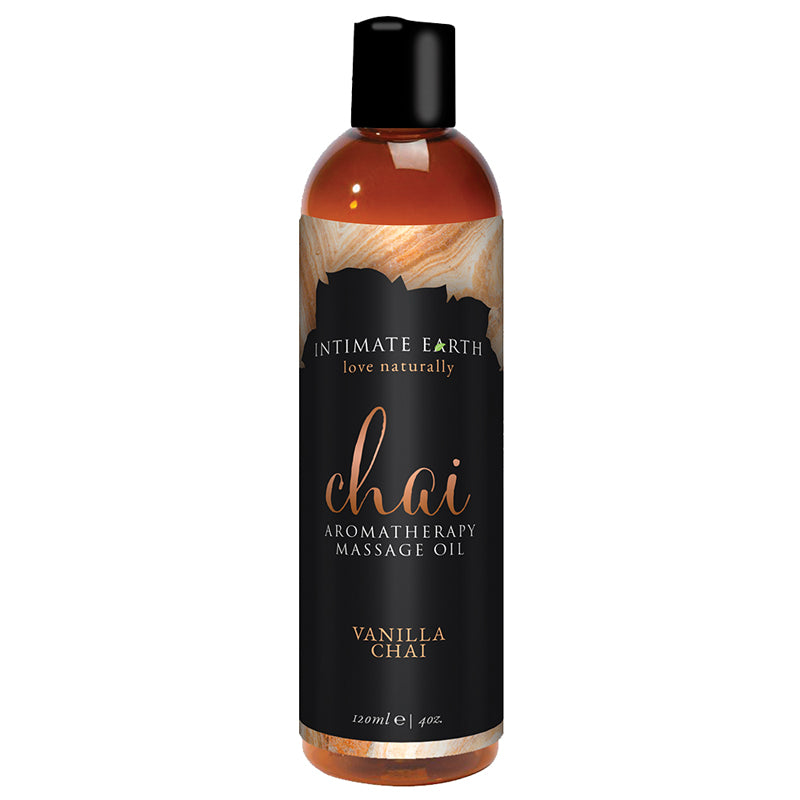 Intimate Earth - Intimate Earth Vanilla Chai Aromatherapy Massage Oil 4 oz. - Lubricants, Creams & Glides - Liquid