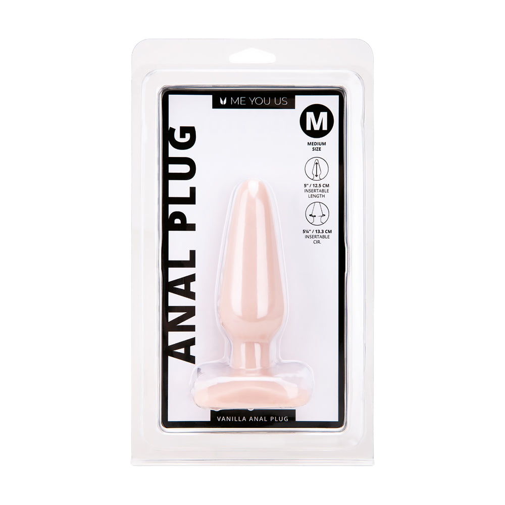 Me You Us - Me You Us Vanilla Medium Anal Plug - Anal Toys & Stimulators