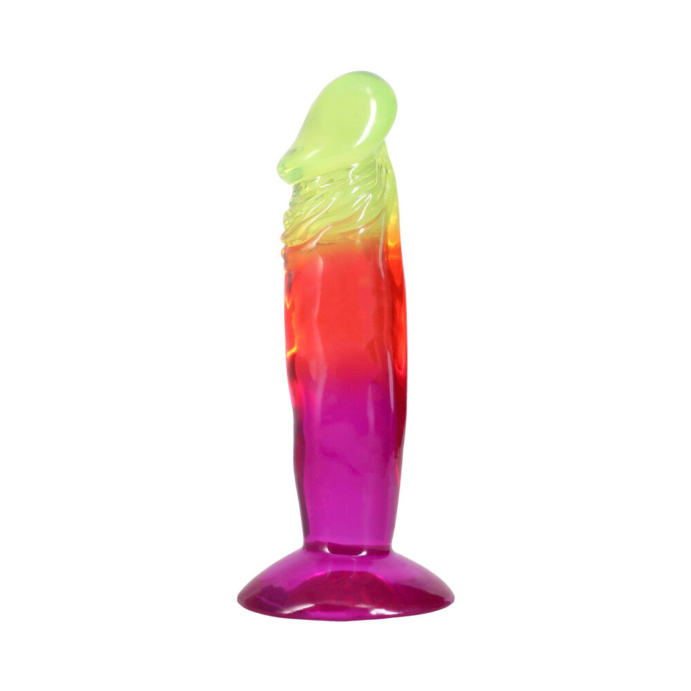 Doc Johnson - Crystal Jellies 6.5 in. Dong Rainbow - Dildos