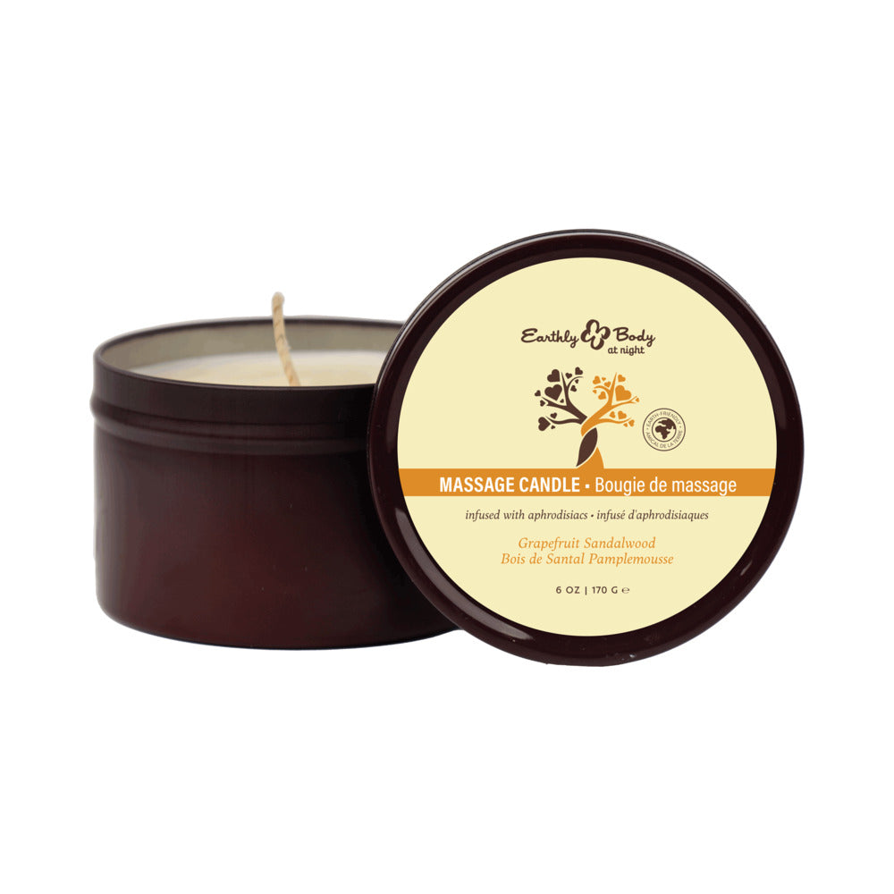 Earthly Body - Earthly Body at Night Aphrodisiac Collection Candle Grapefruit Sandalwood 6 oz. - General