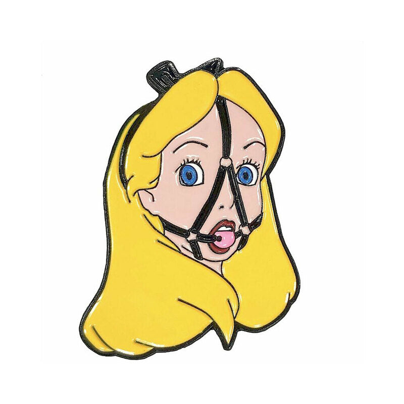 Geeky & Kinky - Geeky & Kinky Lady In Wonderland Enamel Pin - Novelties & Games - Metal