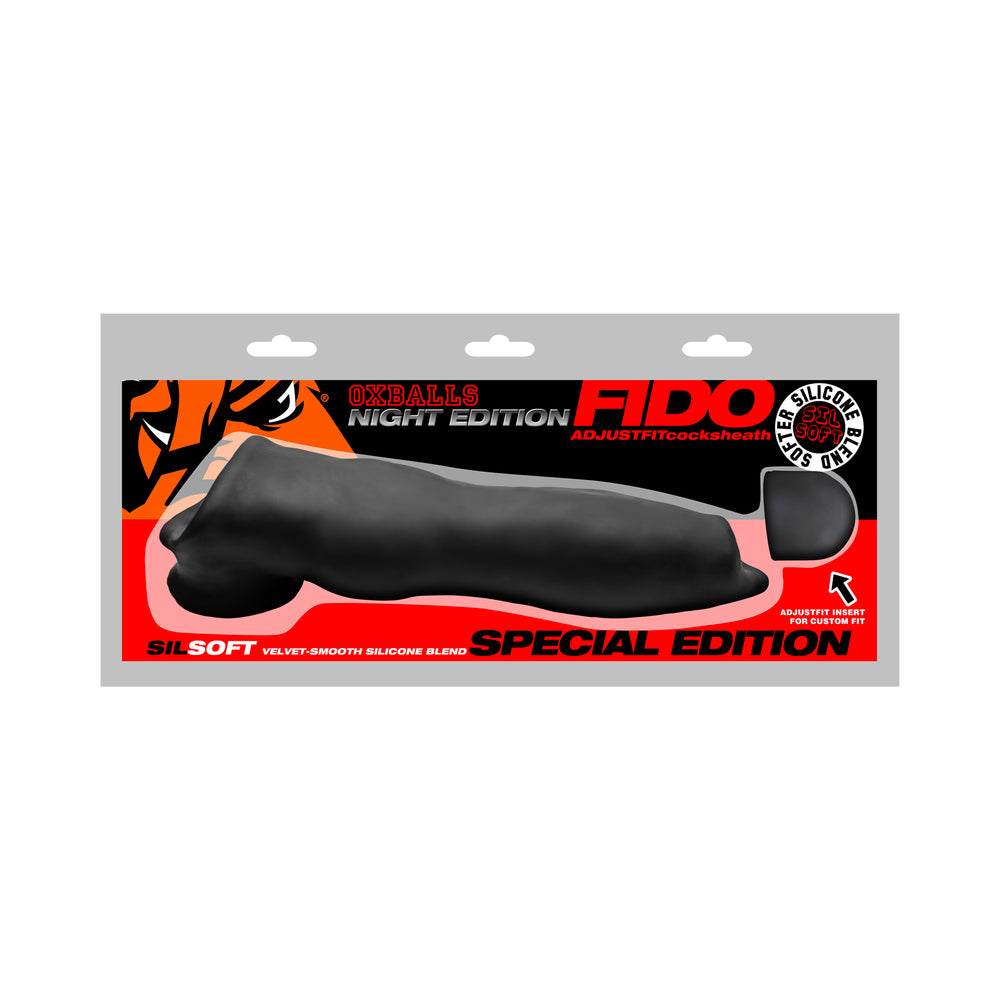 Oxballs - Oxballs Fido Velvet-Smooth Beast Cocksheath Special Edition Night - Bondage & Fetish Toys - Silicone