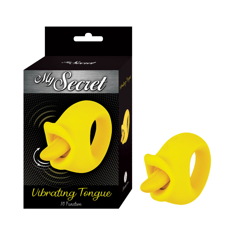 Nasstoys - My Secret Vibrating Tongue Yellow - Vibrators - Silicone