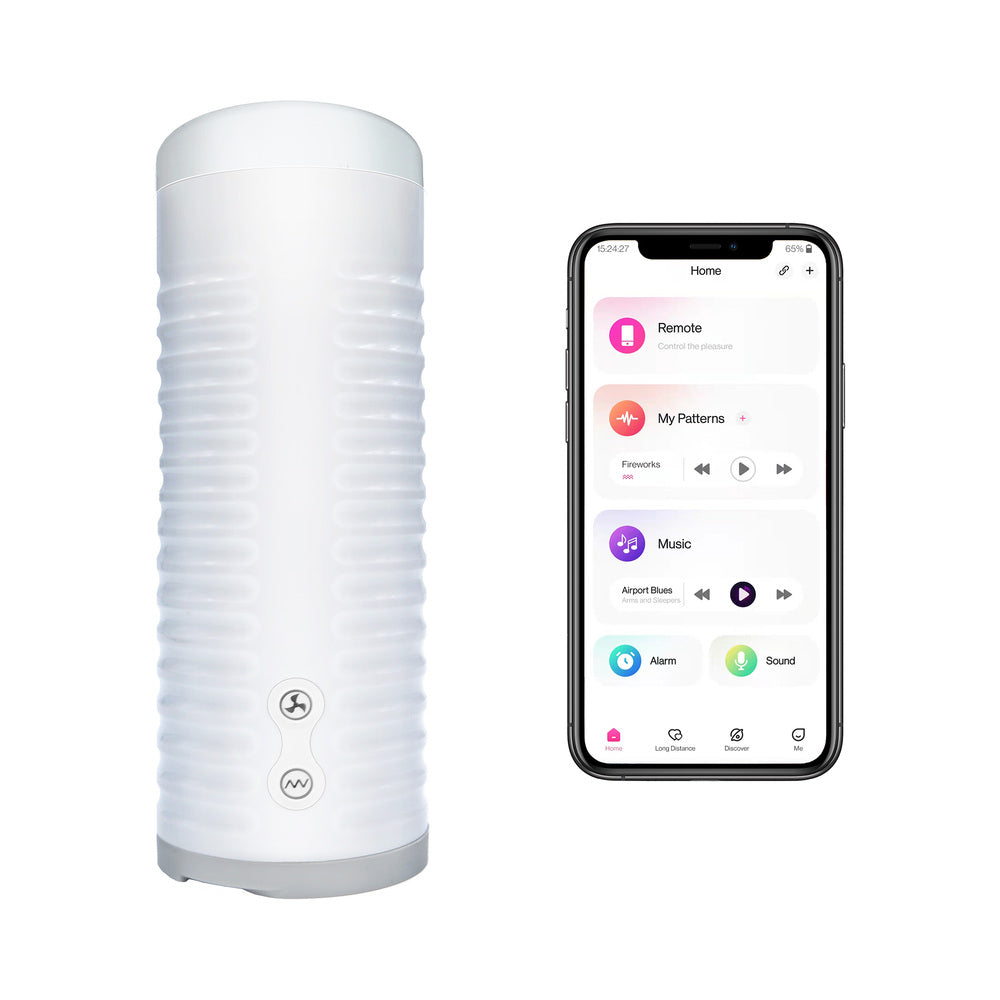 Lovense - Lovense Max 2 Bluetooth App-Controlled Vibrating and Suction Masturbator (Neutral Sleeve) - Vibrators - Silicone