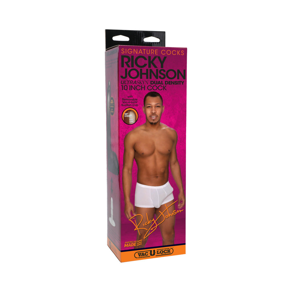 Doc Johnson - Signature Cocks Ricky Johnson 10-Inch ULTRASKYN Cock with Removable Vac-U-Lock Suction Cup - Dildos - TPE/TPR/Elastomers