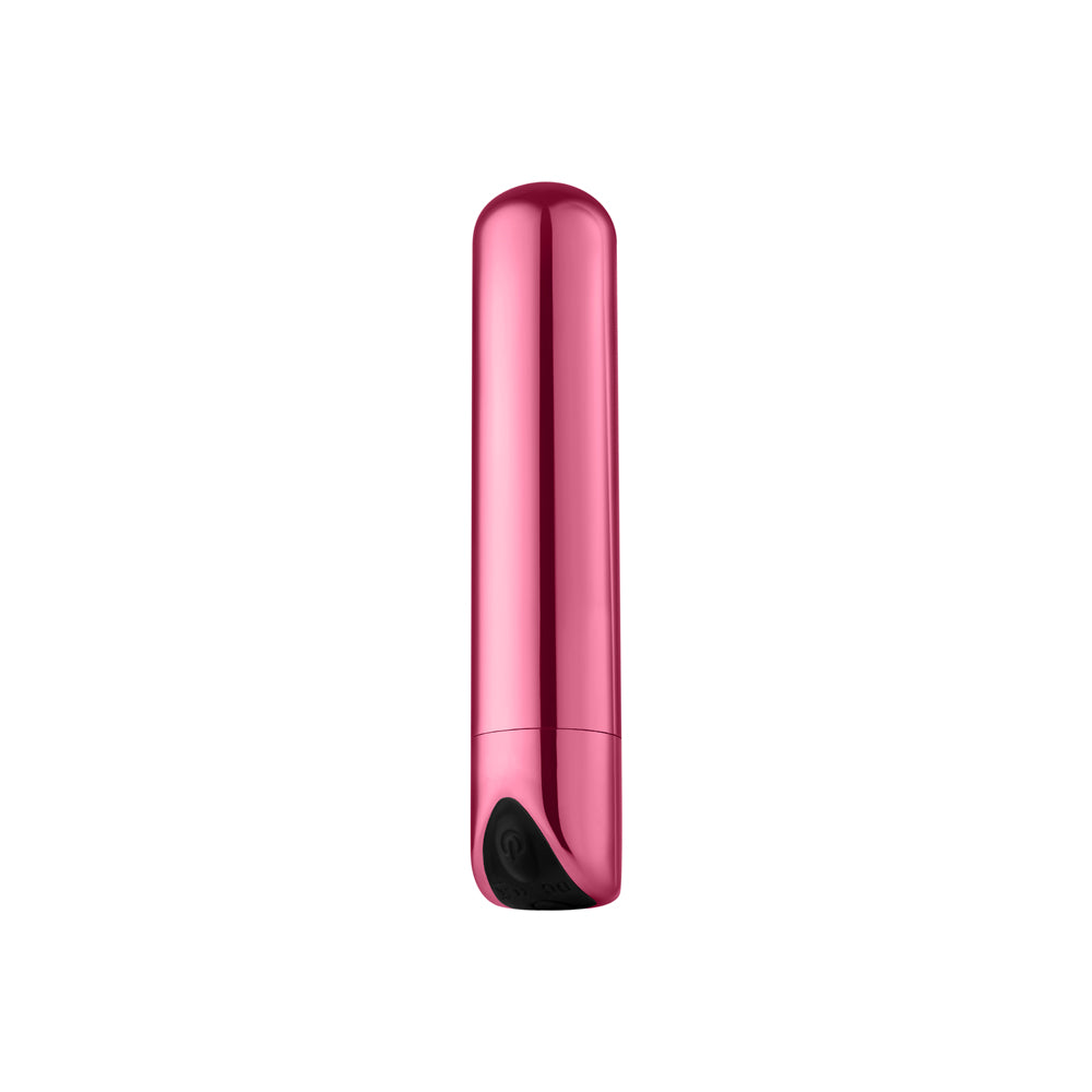 Luv Inc. - Luv Inc Sb33 Shiny Bullet Rechargeable Vibrator Light Pink - Vibrators - ABS
