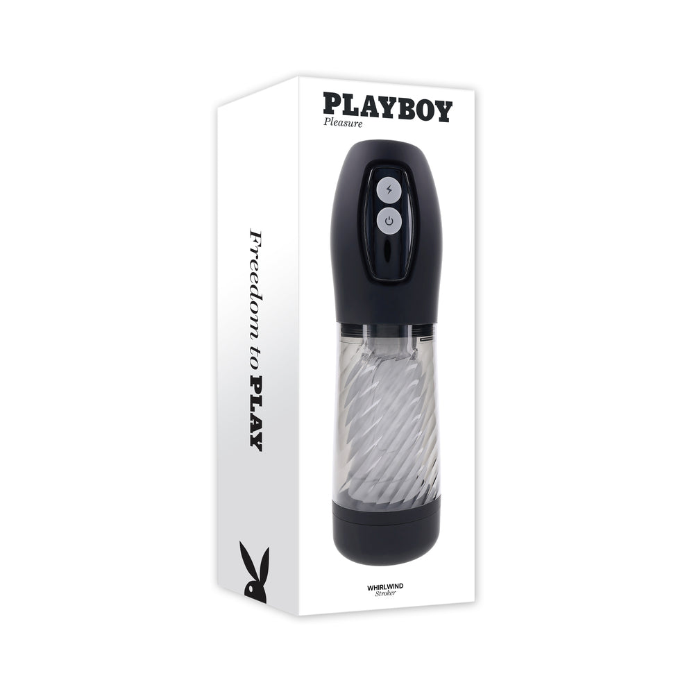 Playboy - Playboy Whirlwind Rechargeable Thrusting and Spinning Stroker - Masturbation Aids for Males - TPE/TPR/Elastomers