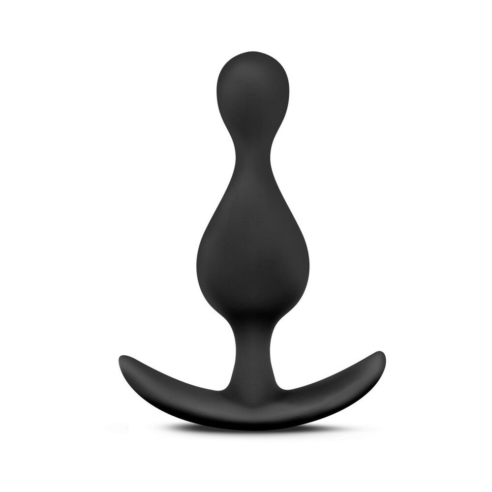 Blush - Anal Adventures Platinum Silicone Wave Plug Black - Anal Toys & Stimulators - Silicone