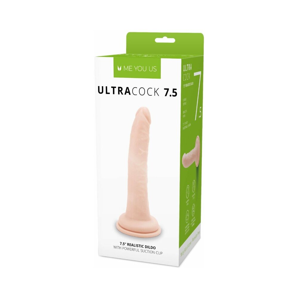 Me You Us - Me You Us Ultra Cock 7.5 in. Realistic Dildo Vanilla - Dildos - PVC