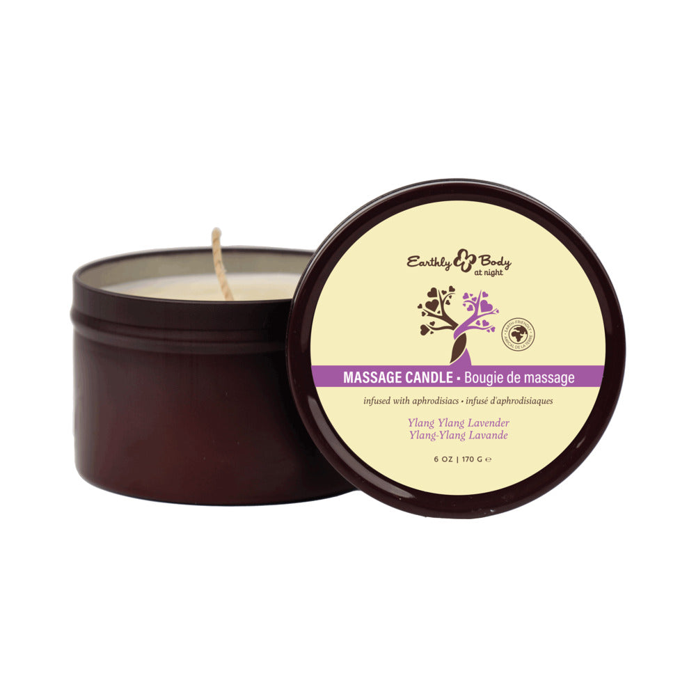 Earthly Body - Earthly Body at Night Aphrodisiac Collection Candle Ylang Ylang Lavender 6 oz. - General