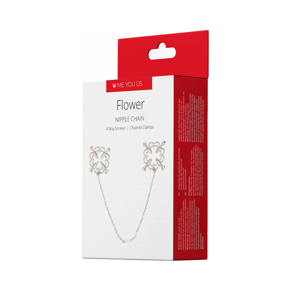 Me You Us - Me You Us Flower Design Nipple Chain - Bondage & Fetish Toys - Metal