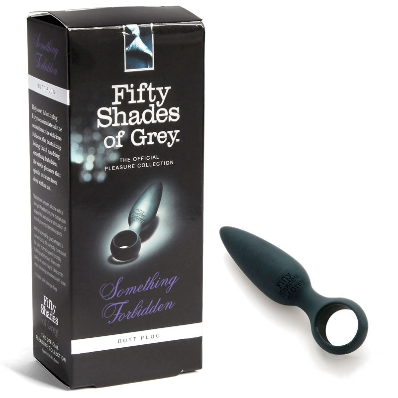 Fifty Shades of Grey - Fifty Shades of Grey Something Forbidden Silicone Butt Plug Black - Anal Toys & Stimulators - Silicone