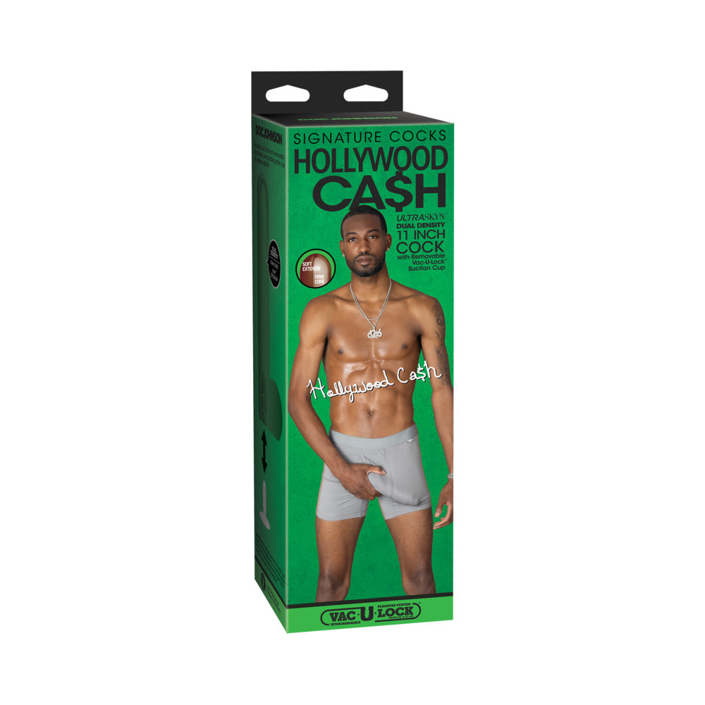 Doc Johnson - Signature Cocks Hollywood Cash 11 in. ULTRASKYN Vac-U-Lock Dildo - Dildos - TPE/TPR/Elastomers