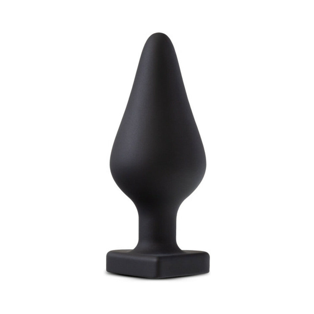Blush - Temptasia ''Spank Me'' Silicone Anal Plug with Heart-Shaped Base Black - Anal Toys & Stimulators - Silicone